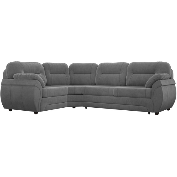 

Диван угловой Бруклин левый (велюр серый) Лига Диванов 105741L, Бруклин 105741L