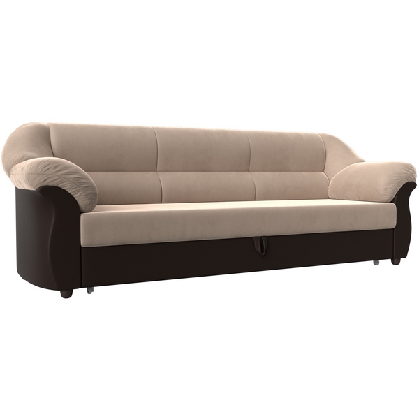 

Диван прямой Карнелла (основа велюр бежевый, компаньон экокожа коричневая) Лига Диванов 105885, Бежевый;коричневый, Карнелла 105885