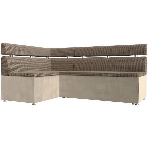 

Кухонный угловой диван Классик левый (основа рогожка Корфу 03, компаньон микровельвет бежевый) Лига Диванов 106576L, Бежевый;корфу, Классик 106576L