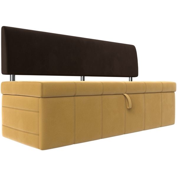 

Кухонный прямой диван Стоун (основа микровельвет желтый, компаньон микровельвет коричневый) Лига Диванов 107246, Коричневый;желтый, Стоун 107246