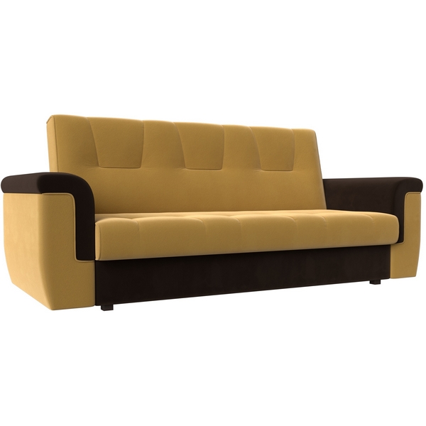 

Прямой диван Эллиот (основа микровельвет желтый, компаньон микровельвет коричневый) Лига Диванов 107467, Коричневый;желтый, Эллиот 107467