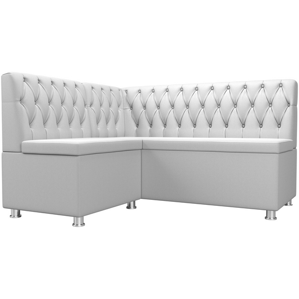 

Кухонный угловой диван Мирта левый (экокожа белая) Лига Диванов 107606L, Белый, Мирта 107606L