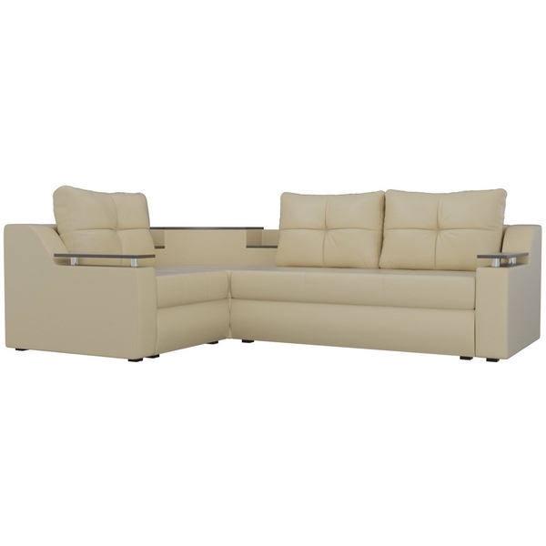 

Угловой диван Тесей левый (экокожа бежевая) Лига Диванов 107642L, Бежевый, Тесей 107642L