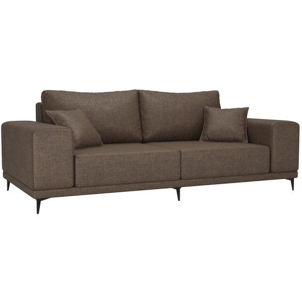 

Прямой диван Льюес (рогожка коричневая) Лига Диванов 108610, Коричневый, Льюес 108610