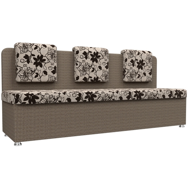 

Кухонный прямой диван Маккон 3-х местный (основа Рогожка Цветы, компаньон рогожка Корфу 03) Лига Диванов 109216, Бежевый;корфу, Маккон 109216