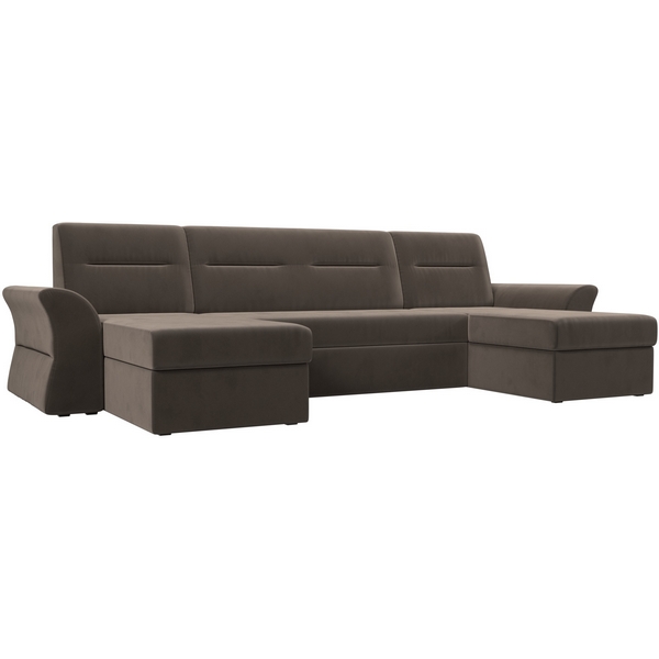 

П-образный диван Клайд (велюр коричневый) Лига Диванов 109299, Клайд 109299