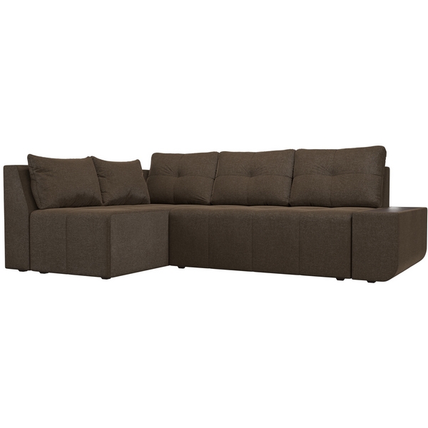 

Угловой диван Амадэус левый (рогожка коричневая) Лига Диванов 109699L, Коричневый, Амадэус 109699L