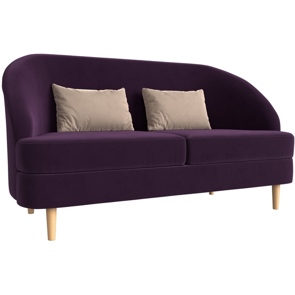 

Кушетка Атико (велюр фиолетовый, подушки велюр бежевый) Лига Диванов 109892, Атико 109892