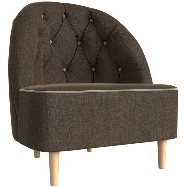 

Кресло Амиса (основа рогожка коричневая, кант рогожка бежевая) Лига Диванов 110056, Коричневый;бежевый, Амиса 110056