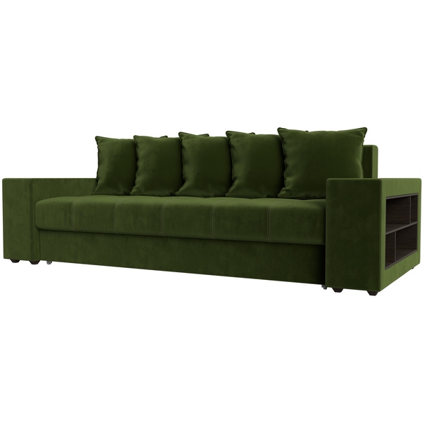 

Диван прямой Дубай полки справа (Микровельвет зеленый) Лига Диванов 110544R, Дубай 110544R