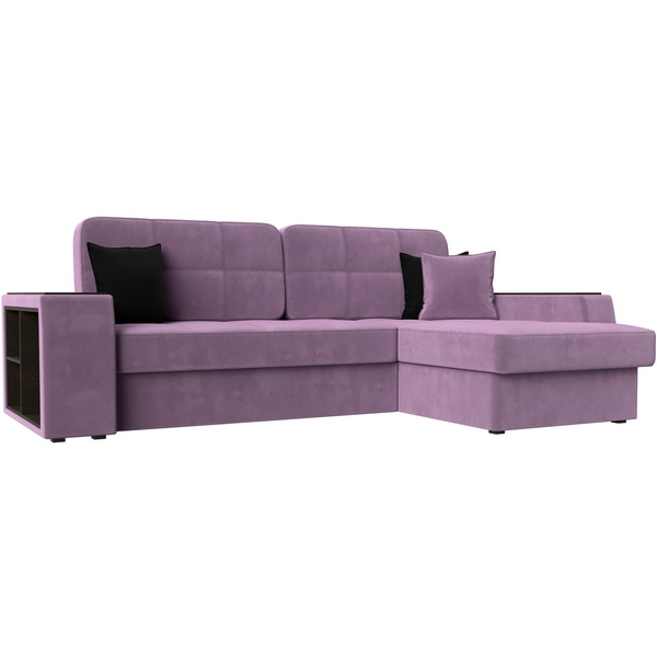 

Угловой диван Брюссель правый (микровельвет сиреневый) Лига Диванов 110657, Брюссель 110657