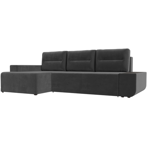 

Угловой диван Чикаго левый (велюр серый) Лига Диванов 110740L, Чикаго 110740L