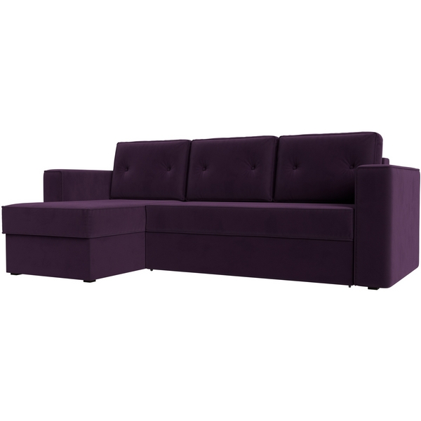 

Угловой диван Принстон левый (велюр фиолетовый) Лига Диванов 110828L, Принстон 110828L