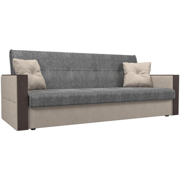 

Прямой диван книжка Валенсия (основа рогожка серая, компаньон рогожка бежевая) Лига Диванов 111061, Серый;бежевый, Валенсия 111061