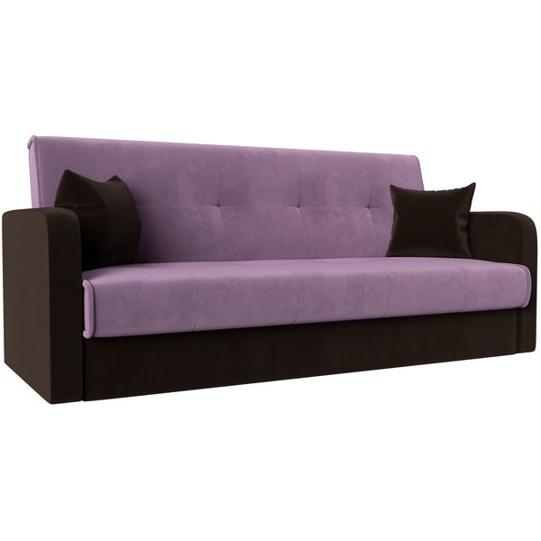 

Диван книжка Надежда (основа микровельвет сиреневый, компаньон микровельвет коричневый) Лига Диванов 111091, Сиреневый;коричневый, Надежда 111091