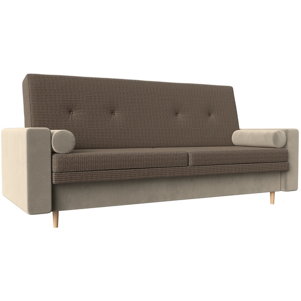 

Прямой диван книжка Белфаст (основа рогожка Корфу 03, компаньон микровельвет бежевый) Лига Диванов 111147, Белфаст 111147