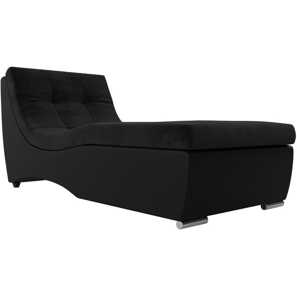 

Модуль Монреаль канапе (основа велюр черный, компаньон экокожа черная) Лига Диванов 111454, Монреаль 111454