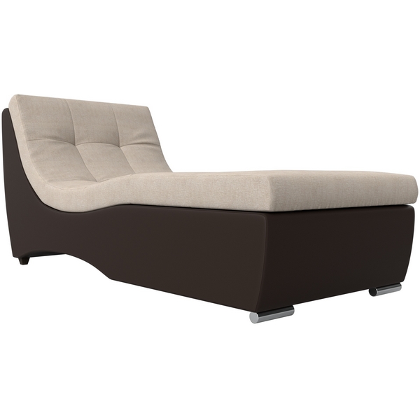 

Модуль Монреаль канапе (основа рогожка бежевая, компаньон экокожа коричневая) Лига Диванов 111466, Бежевый;коричневый, Монреаль 111466