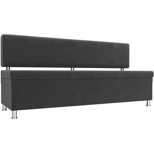 

Кухонный прямой диван Стайл (велюр серый) Лига Диванов 111643, Стайл 111643