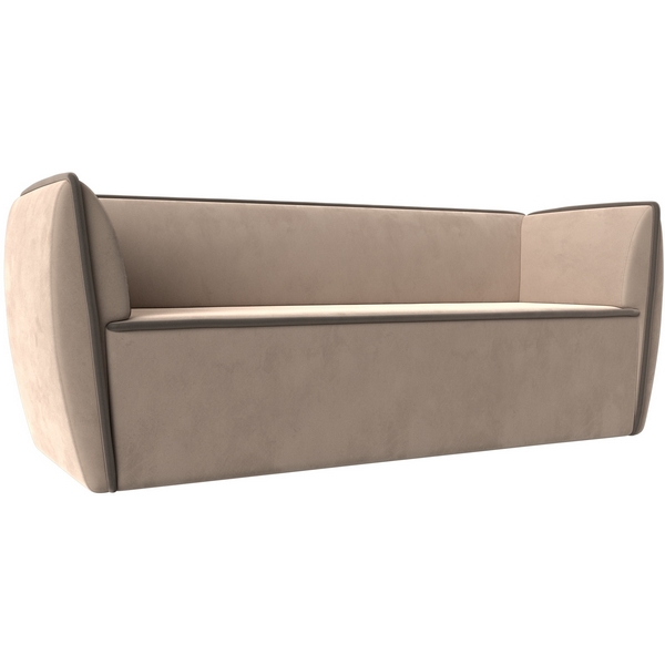 

Прямой диван Бергамо 3-х местный (велюр бежевый, кант велюр коричневый) Лига Диванов 112083, Бежевый;коричневый, Бергамо 112083