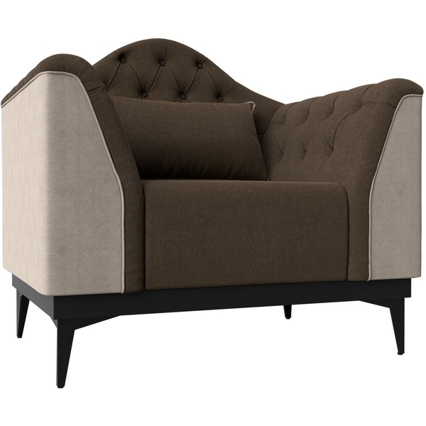 

Кресло Флорида (основа рогожка коричневая, компаньон рогожка бежевая) Лига Диванов 112319, Коричневый;бежевый, Флорида 112319