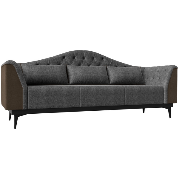 

Прямой диван Флорида (основа рогожка серая, компаньон рогожка коричневая) Лига Диванов 112378, Серый;коричневый, Флорида 112378