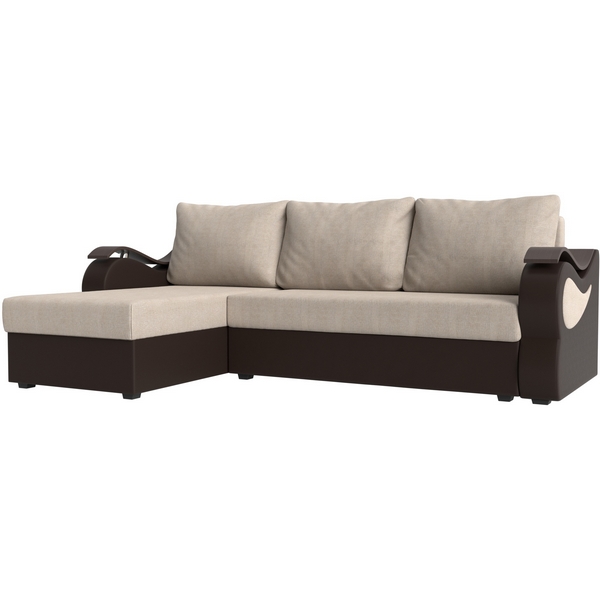 

Угловой диван Меркурий лайт левый (основа рогожка бежевая, компаньон экокожа коричневая) Лига Диванов 112984L, Бежевый;коричневый, Меркурий 112984L