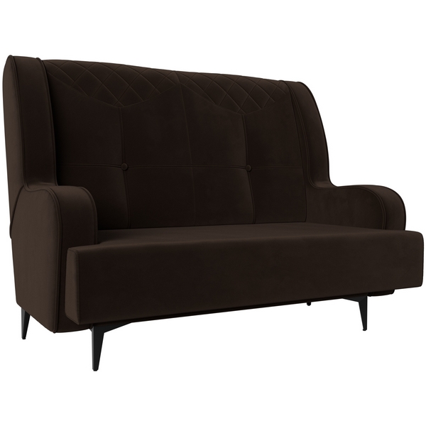 

Прямой диван Неаполь 2-х местный (микровельвет коричневый) Лига Диванов 113176, Неаполь 113176