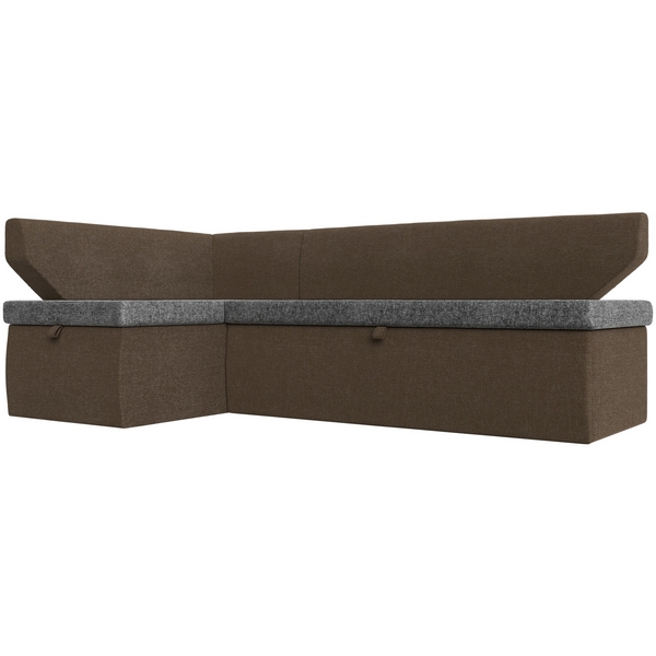 

Кухонный угловой диван Омура левый (основа рогожка серая, компаньон рогожка коричневая) Лига Диванов 113234L, Серый;коричневый, Омура 113234L