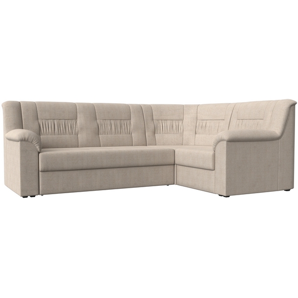 

Угловой диван Карелия правый (рогожка бежевая) Лига Диванов 113359, Бежевый, Карелия 113359