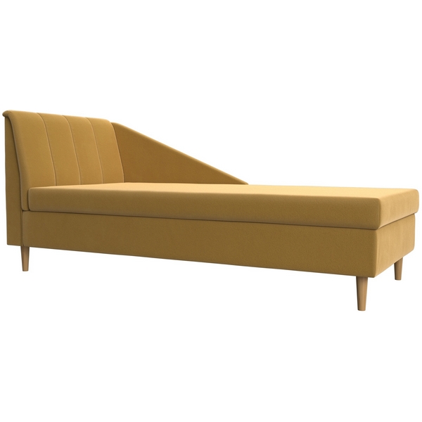 

Кушетка Астер левая (Микровельвет желтый) Лига Диванов 113392L, Астер 113392L