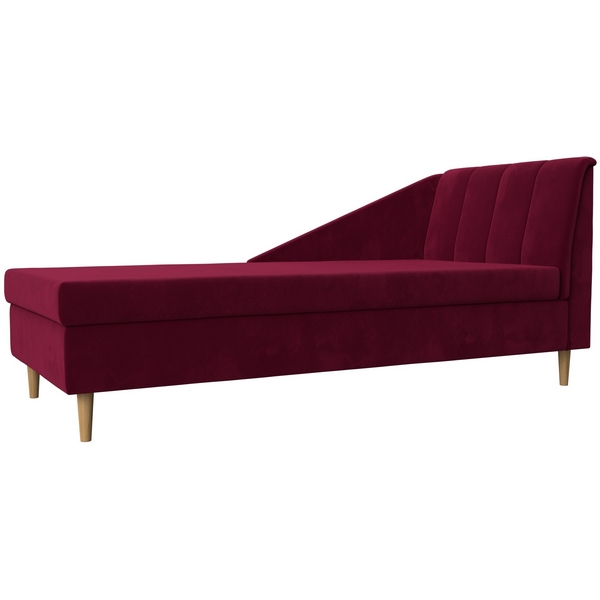 

Кушетка Астер правая (Микровельвет красный) Лига Диванов 113395, Бордовый, Астер 113395