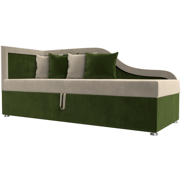 

Детский диван Дюна левый угол (Микровельвет бежевый) Лига Диванов 113606L, Дюна 113606L