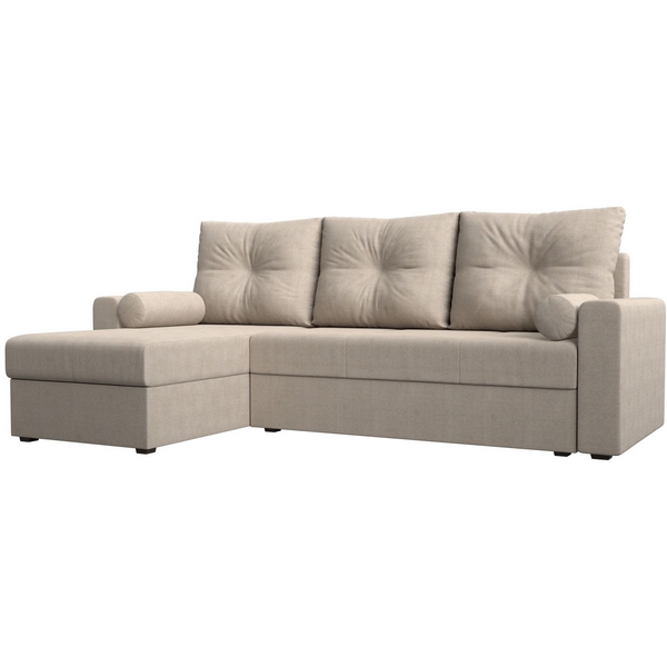 

Диван угловой Верона лайт угол левый (рогожка бежевая) Лига Диванов 114073L, Бежевый, Верона лайт 114073L