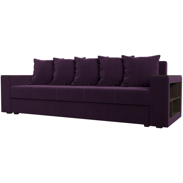

Диван прямой Дубай лайт полки справа (велюр фиолетовый) Лига Диванов 114365, Дубай 114365