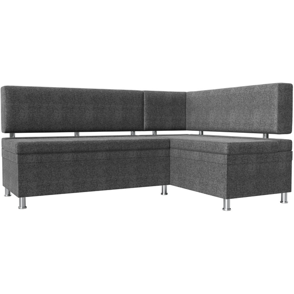 

Кухонный уголок Стайл правый (рогожка серая) Лига Диванов 114532, Серый, Стайл 114532