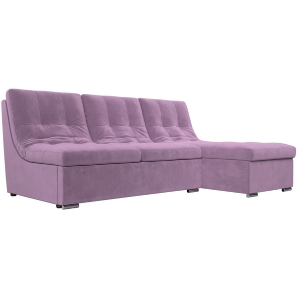 

Диван угловой Релакс угол правый (вмикровельвет сиреневый) Лига Диванов 114549, Релакс 114549