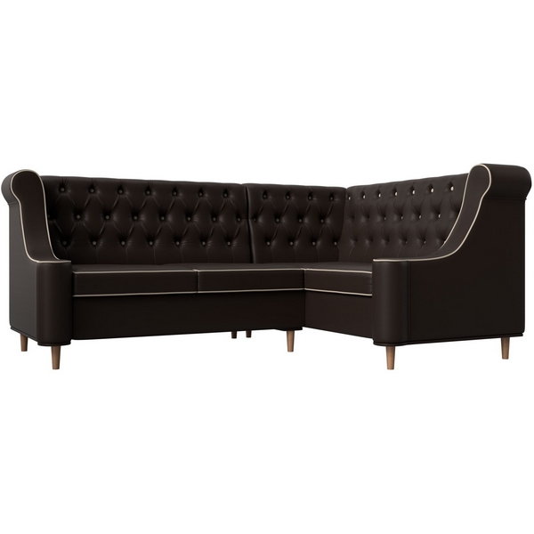 

Угловой диван Бронкс угол правый (экокожа коричневая, кант экокожа бежевая) Лига Диванов 114593, Бежевый;коричневый, Бронкс 114593