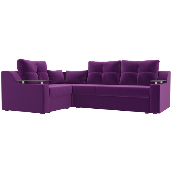 

Угловой диван Кронос левый (микровельвет фиолетовый) Лига Диванов 114628L, Кронос 114628L