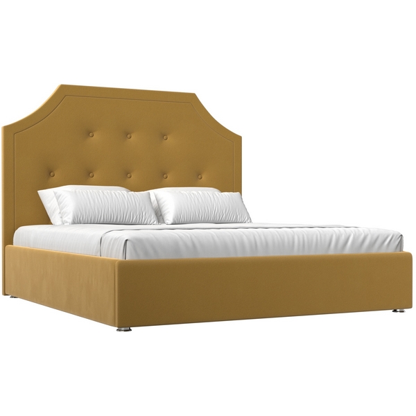 

Интерьерная кровать Кантри 160 (микровельвет желтый) Лига Диванов 115030, Кантри 115030