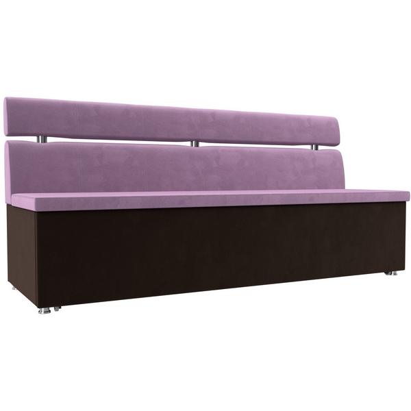 

Кухонный прямой диван Классик (основа микровельвет сиреневый, компаньон микровельвет коричневый) Лига Диванов 116163, Сиреневый;коричневый, Классик 116163