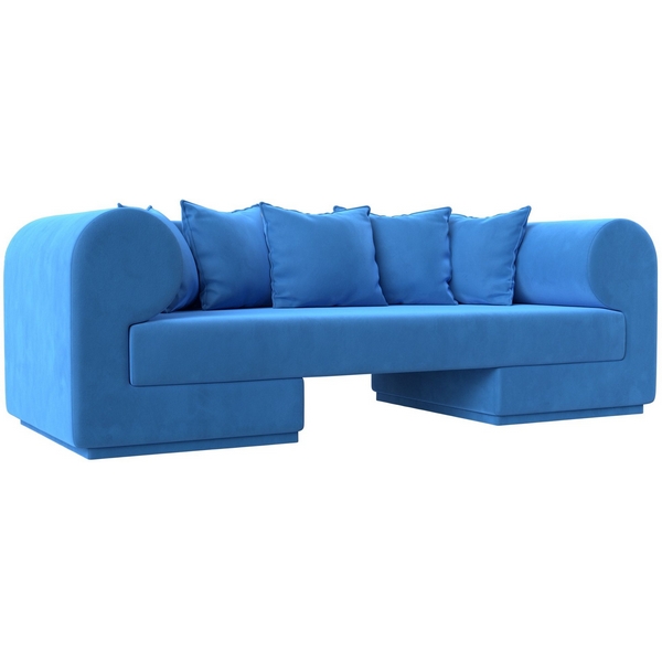 

Прямой диван Кипр (велюр голубой) Лига Диванов 116268, Кипр 116268