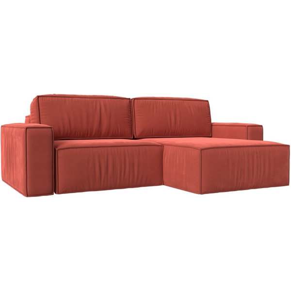 

Угловой диван Прага классик правый угол (Микровельвет/Красный) Лига Диванов 116775, Прага 116775