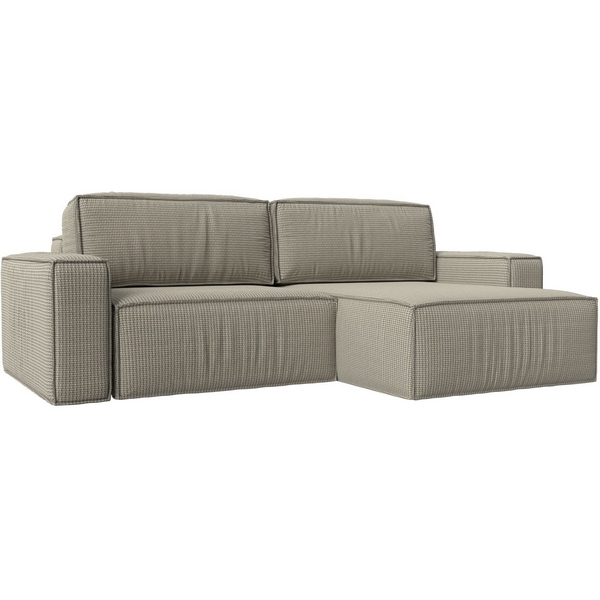 

Угловой диван Прага классик правый угол (Рогожка/Бежевый) Лига Диванов 116785, Прага 116785