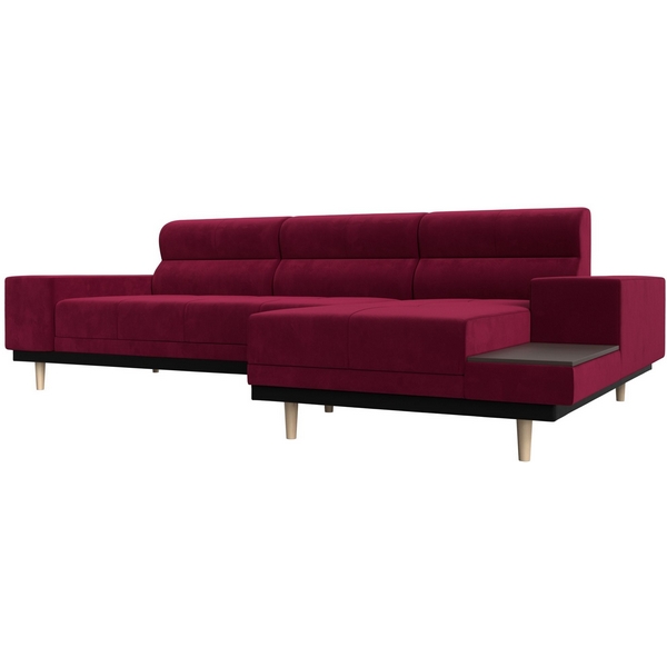 

Угловой диван Леонардо правый угол (Микровельвет/Красный) Лига Диванов 116925, Леонардо 116925