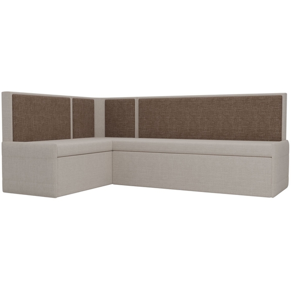 

Кухонный угловой диван Кристина левый угол (Рогожка/Бежевый,Коричневый) Лига Диванов 118465L, Кристина 118465L