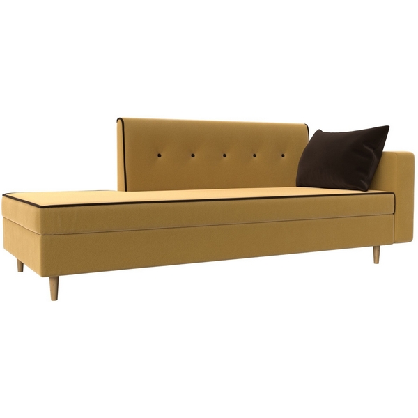 

Тахта Селена правая (Микровельвет/Желтый) Лига Диванов 118549, Селена 118549