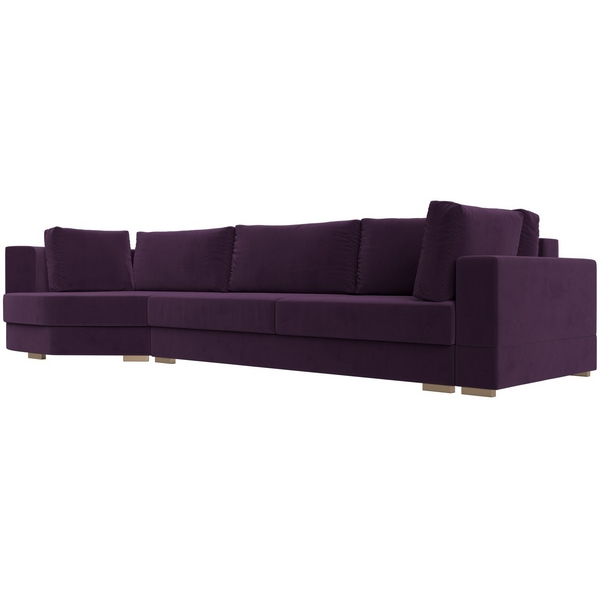 

угловой диван Лига-026 Левый угол (Велюр/Фиолетовый) Лига Диванов 119171L, Лига-026 119171L