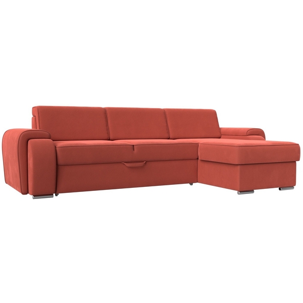 

угловой диван Лига-025 правый угол (Микровельвет/Красный) Лига Диванов 119246, Лига-025 119246