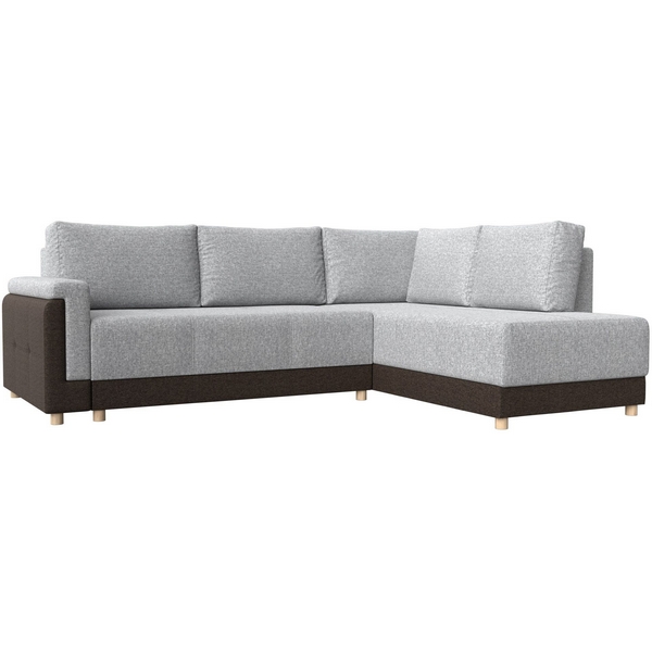 

угловой диван Лига-024 правый угол (Рогожка/Серый) Лига Диванов 119327, Лига-024 119327